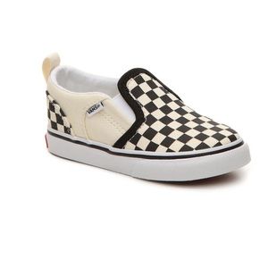 Toddler classic slip-on Vans black & white checkered